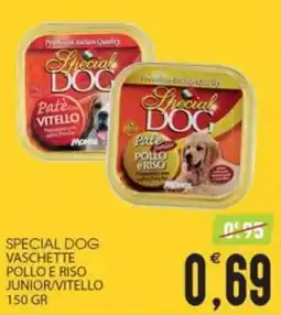 SpesAmica Special Dog vaschette pollo e riso junior/vitello offerta