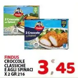 Premium Supermercati Findus crocchette classiche agli spinaci offerta