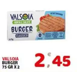 Premium Supermercati Valsòia burger classico offerta