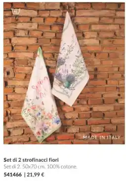 Avon Set di 2 strofinacci fiori offerta