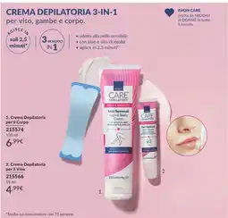 Avon Crema Depilatoria Avon Care 3-in-1 offerta