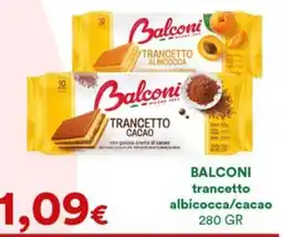 Supermercati Pasquale Prisco Balconi trancetto albicocca/cacao offerta