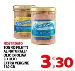Mio Market Nostromo tonno filetti al naturale offerta
