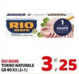 Mio Market Rio mare Tonno al Naturale offerta