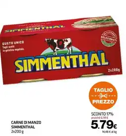 Superconti Carne di manzo Simmenthal offerta