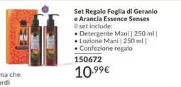 Avon Set Regalo Foglia di Geranio e Arancia Essence Senses offerta