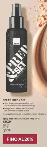 Avon Avon Spray Base e Fissante Trucco Prep & Set offerta