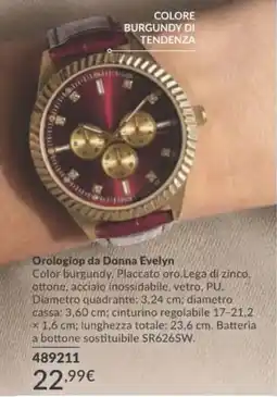 Avon Orologiop da Donna Evelyn offerta