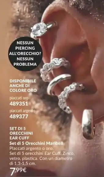 Set di 5 Orecchini Maribell