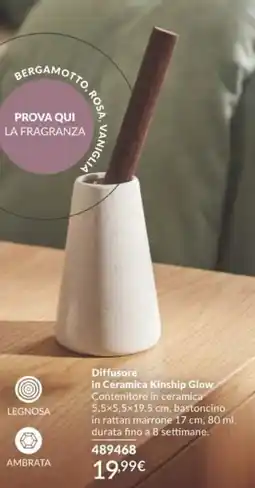 Avon Diffusore in Ceramica Kinship Glow offerta