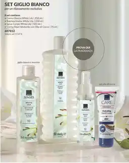 Avon Set Giglio Bianco Avon Senses offerta