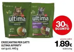 Superconti Crocchettini per gatti Ultima Affinity offerta