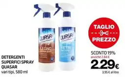 Superconti Detergenti superfici spray Quasar offerta