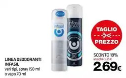 Superconti Linea deodoranti infasil offerta