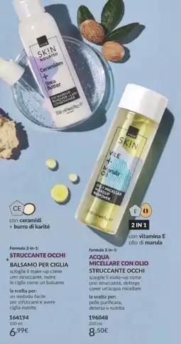 Avon Avon Skin Nourish Ceramides + Shea Butter Eye Makeup Remover + Lash Conditioner offerta