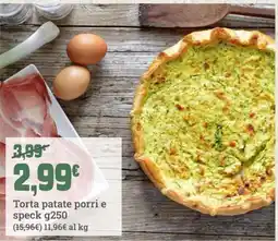 Banco Fresco Torta patate porri e speck offerta