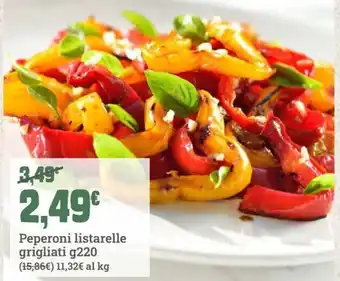 Peperoni listarelle grigliati