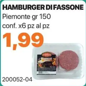 Hamburger di Fassone Piemontese