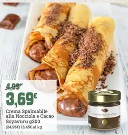 Banco Fresco Crema Spalmabile alla Nocciola e Cacao Scyavuru offerta