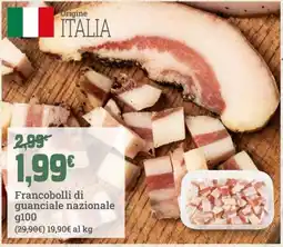 Banco Fresco Francobolli di guanciale nazionale offerta