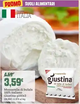 Banco Fresco Mozzarella di bufala Giustina offerta
