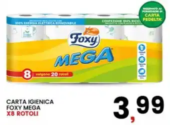 Carta igienica Foxy Mega