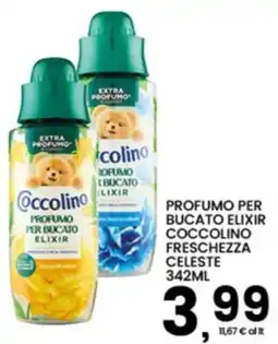 Interspar Profumo per bucato elixir coccolino freschezza celeste offerta