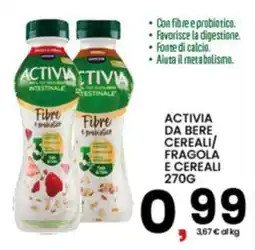 Interspar Activia da bere cereali/fragola e cereali offerta