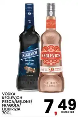 Interspar Vodka Keglevich Pesca/Melone/Fragola/Liquirizia offerta
