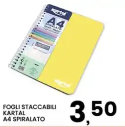 Interspar Fogli staccabili Kartal A4 spiralato offerta