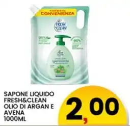 Interspar Sapone liquido Fresh&Clean olio di argan e avena offerta