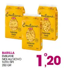 Rosa Cash Barilla Emiliane nidi all'uovo offerta