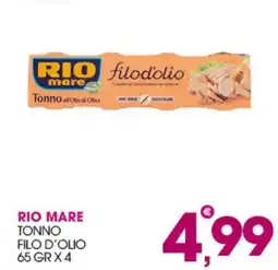 Rosa Cash Rio mare tonno filo d'olio offerta