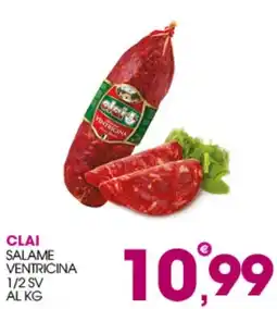 Rosa Cash Clai salame ventricina offerta