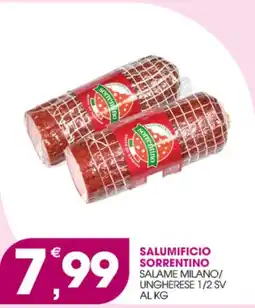 Rosa Cash Salame Milano/Ungherese 1/2 SV offerta