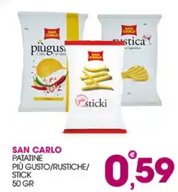 Rosa Cash San Carlo patatine offerta