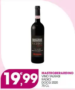Rosa Cash Mastroberardino Vino Taurasi Radici offerta