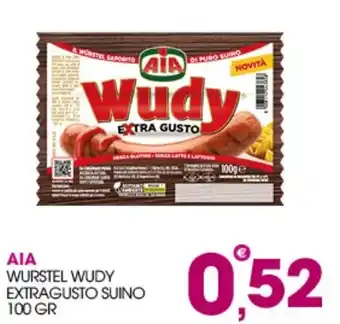 Rosa Cash AIA WURSTEL WUDY EXTRAGUSTO SUINO offerta