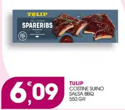 Rosa Cash Tulip costine suino salsa bbq offerta