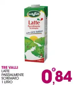 Rosa Cash Tre Valli Latte Parzialmente Scremato offerta