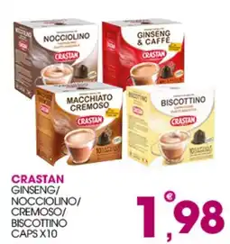 Rosa Cash Crastan Ginseng/Nocciolino/Cremoso/Biscottino offerta