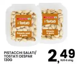 Interspar Pistacchi salati / tostati Despar offerta