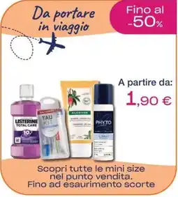 BENU Farma Mini size prodotti da viaggio offerta
