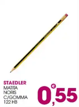 Rosa Cash Staedler matita noris c/gomma 122 hb offerta