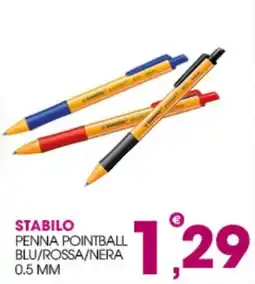Rosa Cash Stabilo penna pointball offerta