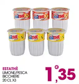 Rosa Cash Estathè bicchiere offerta