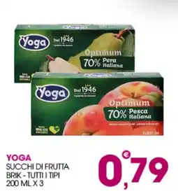 Rosa Cash Yoga succhi di frutta brik offerta