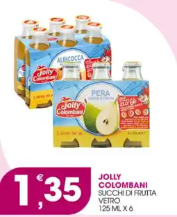 Rosa Cash Jolly Colombani succhi di frutta vetro offerta