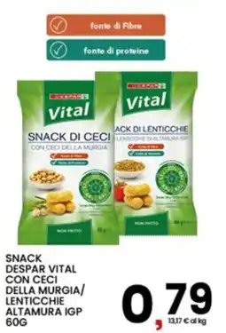 Interspar Snack Despar Vital con Ceci della Murgia/Lenticchie Altamura IGP offerta