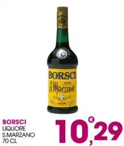 Rosa Cash Borsci liquore s. marzano offerta